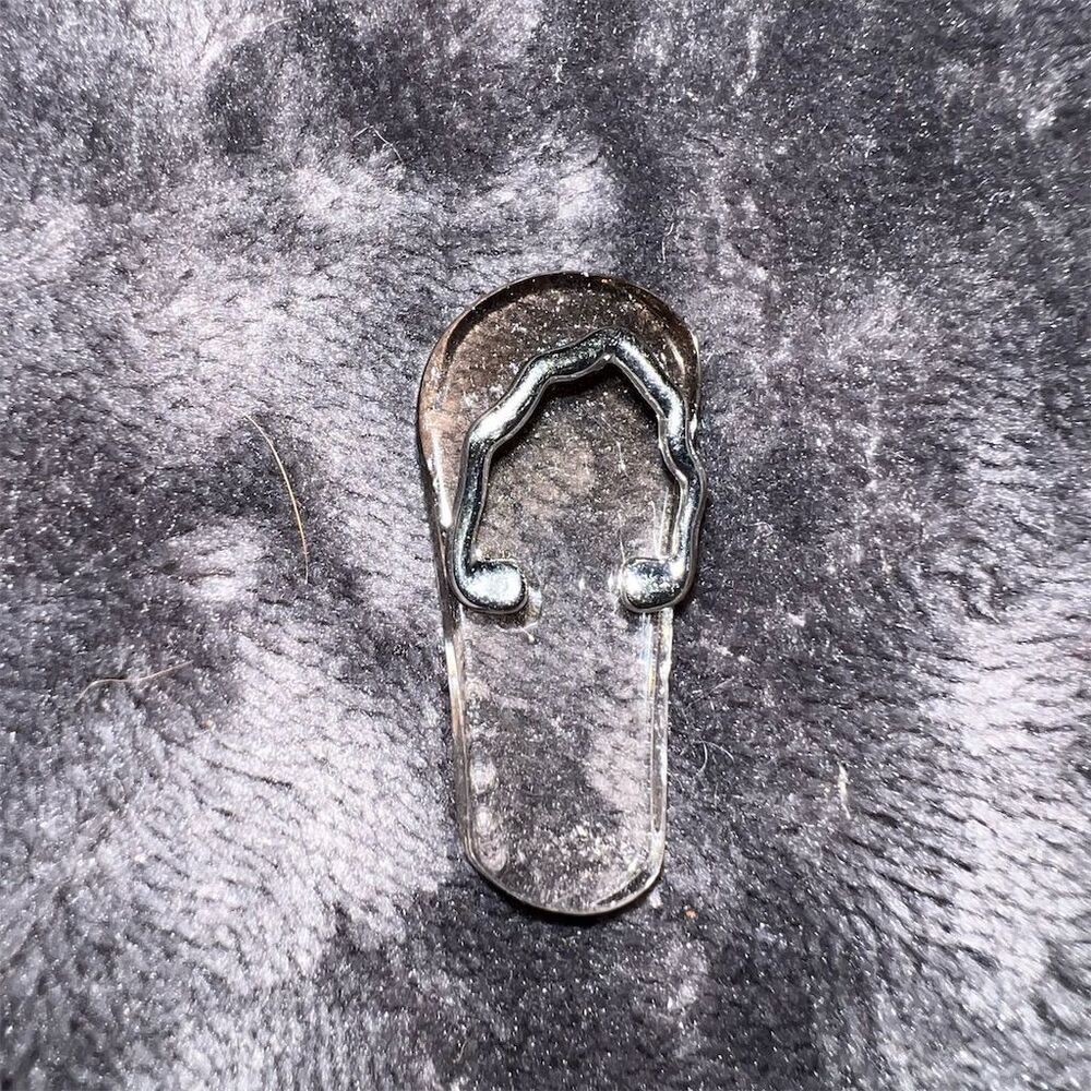 Smokey Quartz Flip Flop Pendant Necklace - Beach Summer Theme